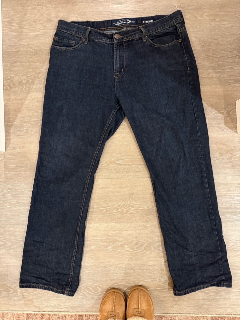 Seven7 Straight Leg Dark Wash Jeans Men’s 38x34 Classic Denim